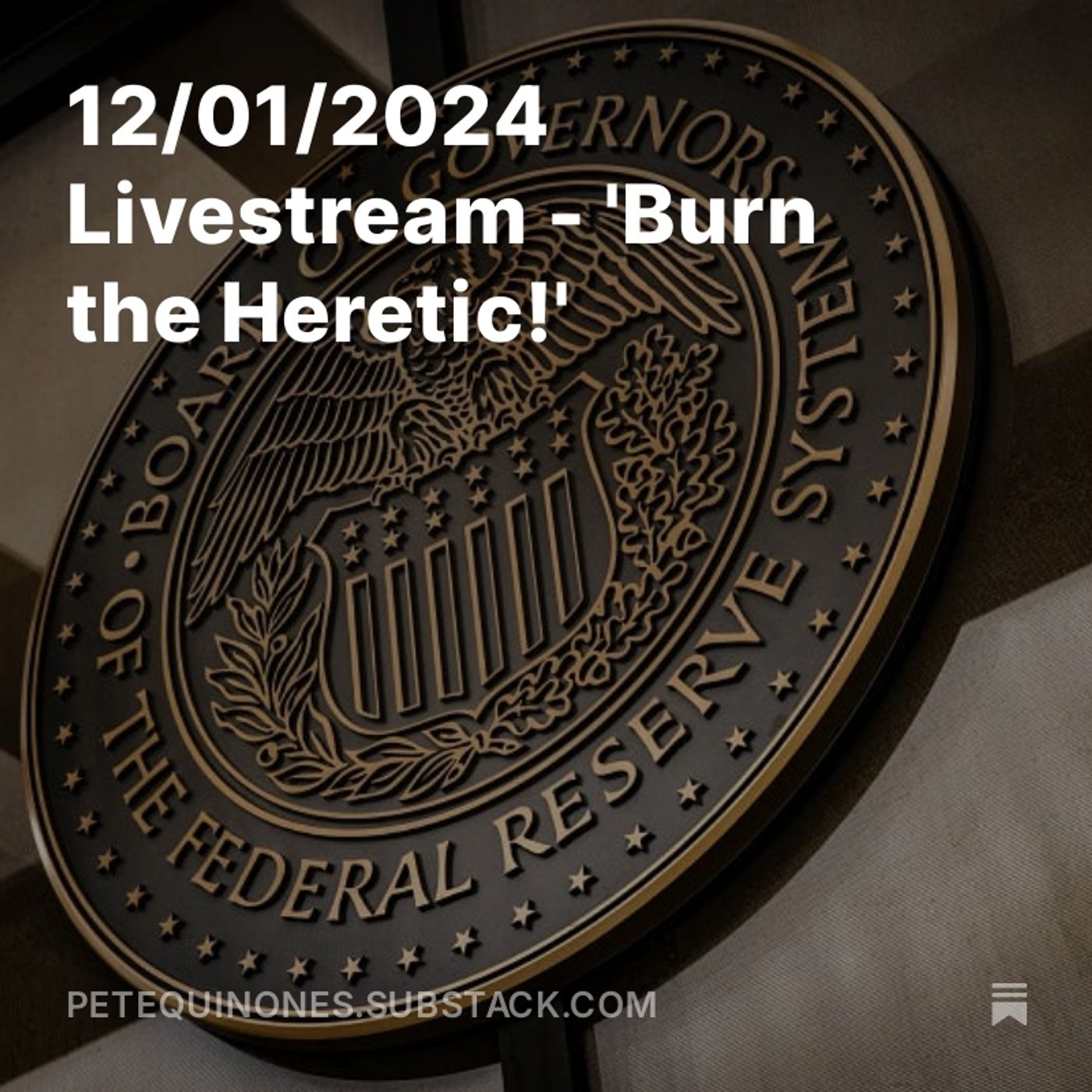 12/01/2024 Livestream - 'Burn the Heretic!'