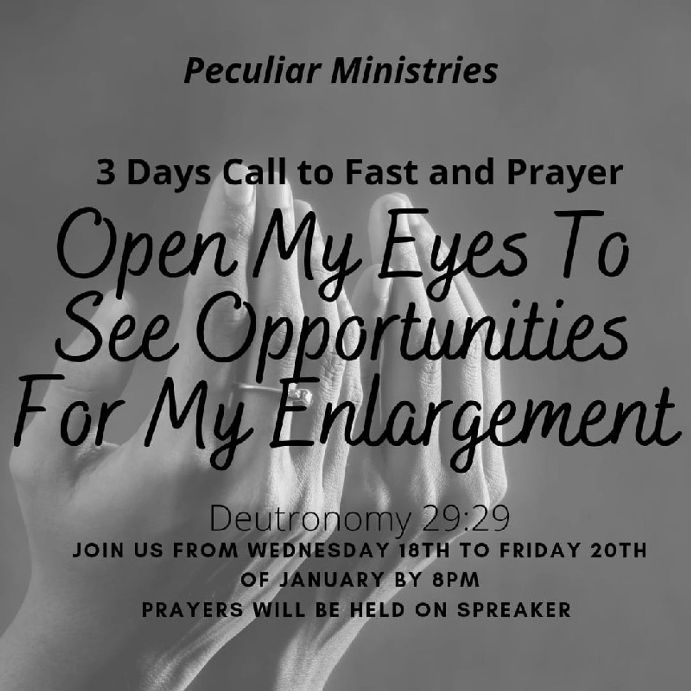 Call To Fast and Pray - Day 2 | Thursday , 19th January, 2023