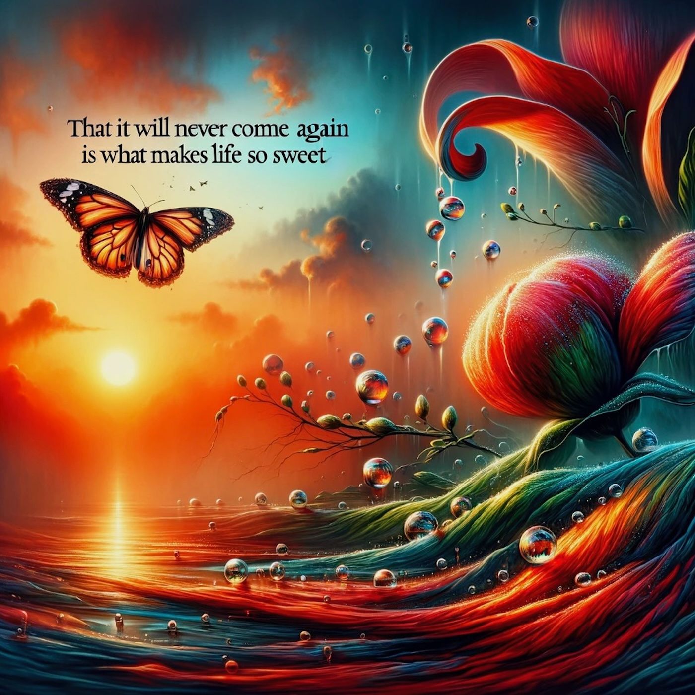 "That it will never come again is what makes life so sweet." episode artwork
