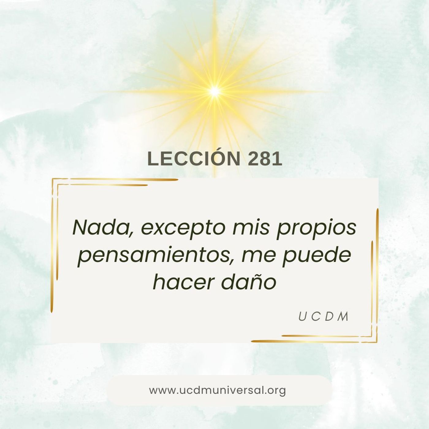 UCDM Universal LECCIÓN DEL DÍA