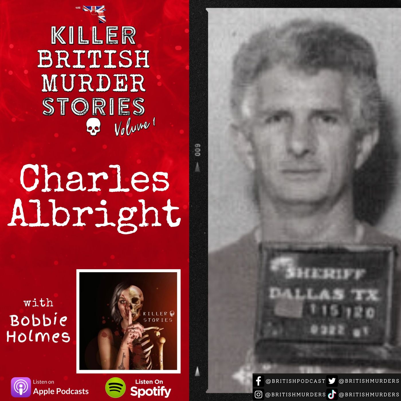 "The Eyeball Killer" Charles Albright | Killer British Murder Stories Vol. 1 Feat. Bobbie Holmes Image