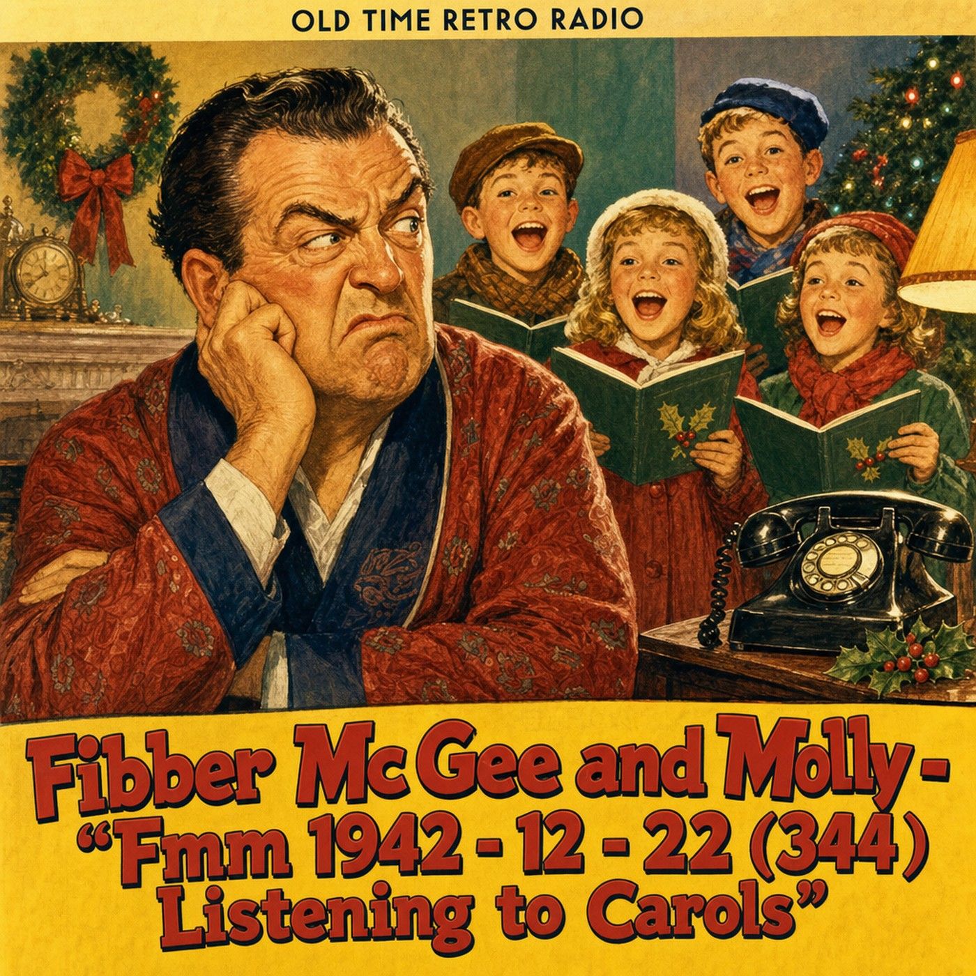 Fibber McGee and Molly - "Fibber Mc Gee and Molly - "Fmm 1942 - 12 - 22 (344) Listening to Carols" (1942) episode artwork