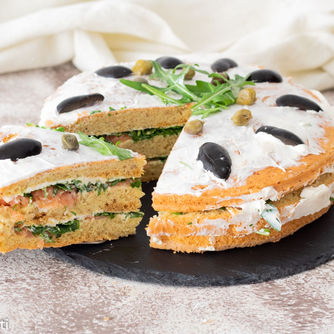 Pan di Spagna salato