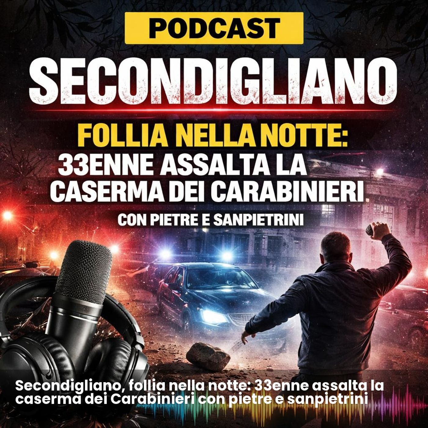 Secondigliano, follia nella notte: 33enne assalta la caserma dei Carabinieri con pietre e sanpietrini episode artwork