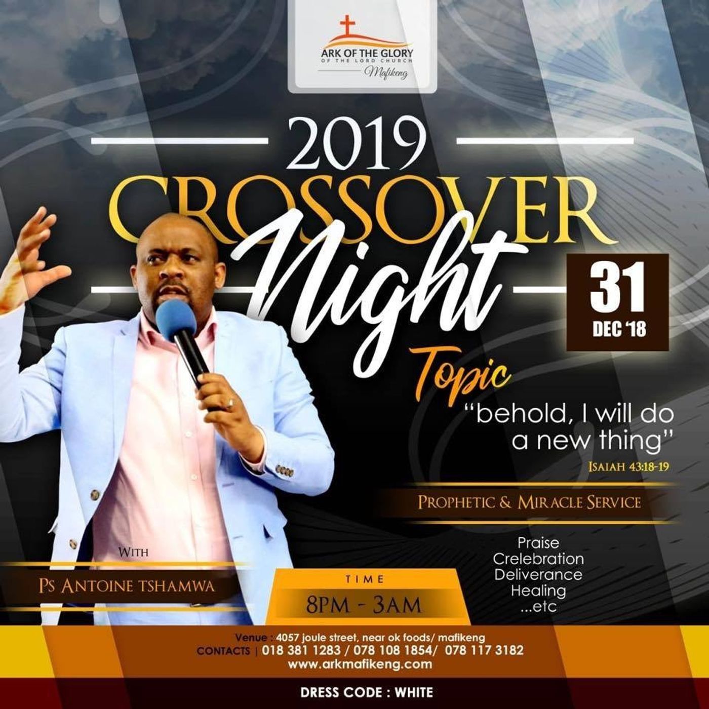 Ark Mafikeng Sermons 2019 Behold I Am Doing A New Thing