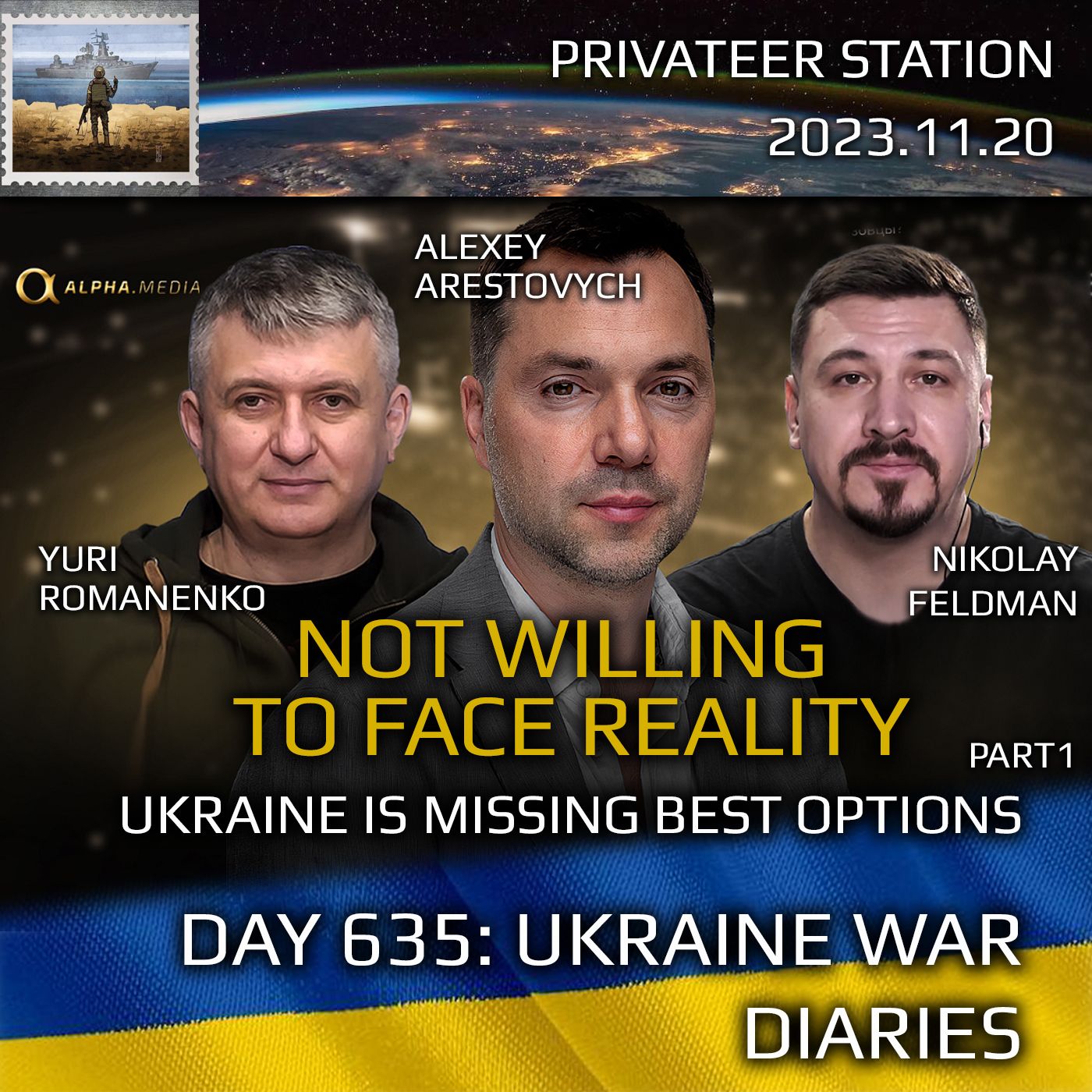 cover of episode War Day 635 pt1: Ukraine is losing best options by Refusing to Acknowledge Reality.