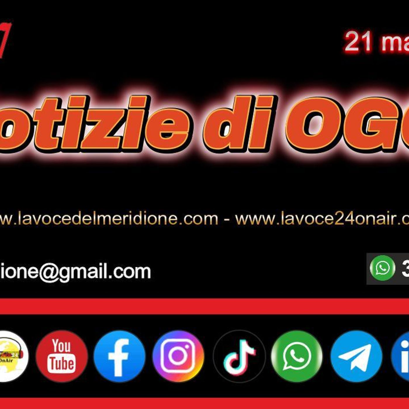Anteprima FlashNews24 - Le Notizie di OGGI - 21 maggio 2026 - a cura di Francesco Sampogna episode artwork