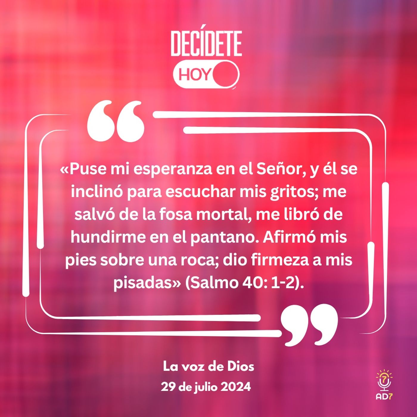 La voz de Dios | Devocional de Jóvenes | 29 de julio 2024
