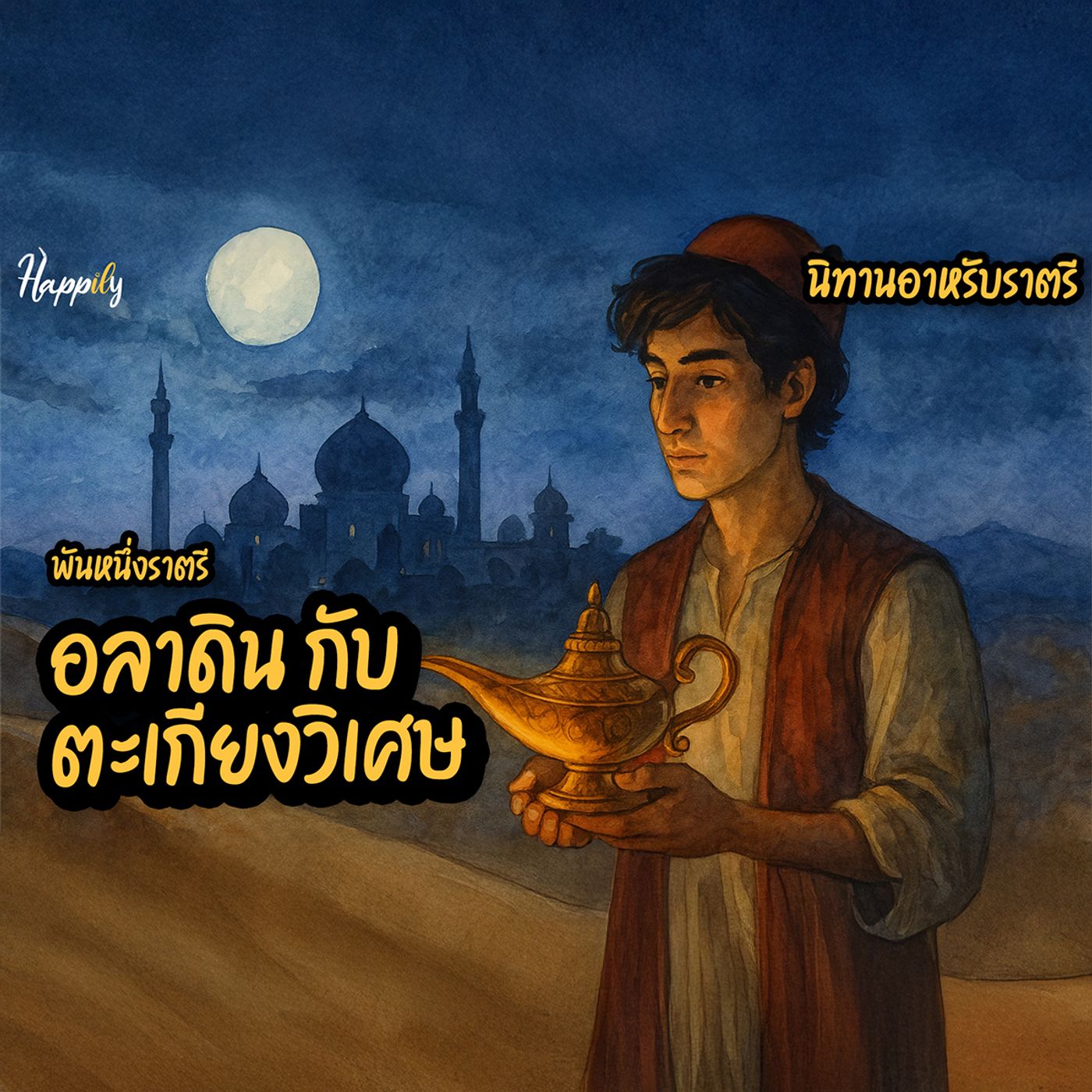 อลาดินกับตะเกียงวิเศษ | นิทานอาหรับราตรี เรื่องที่ 1 คืนที่ 1 เสียงเล่าก่อนนอน episode artwork