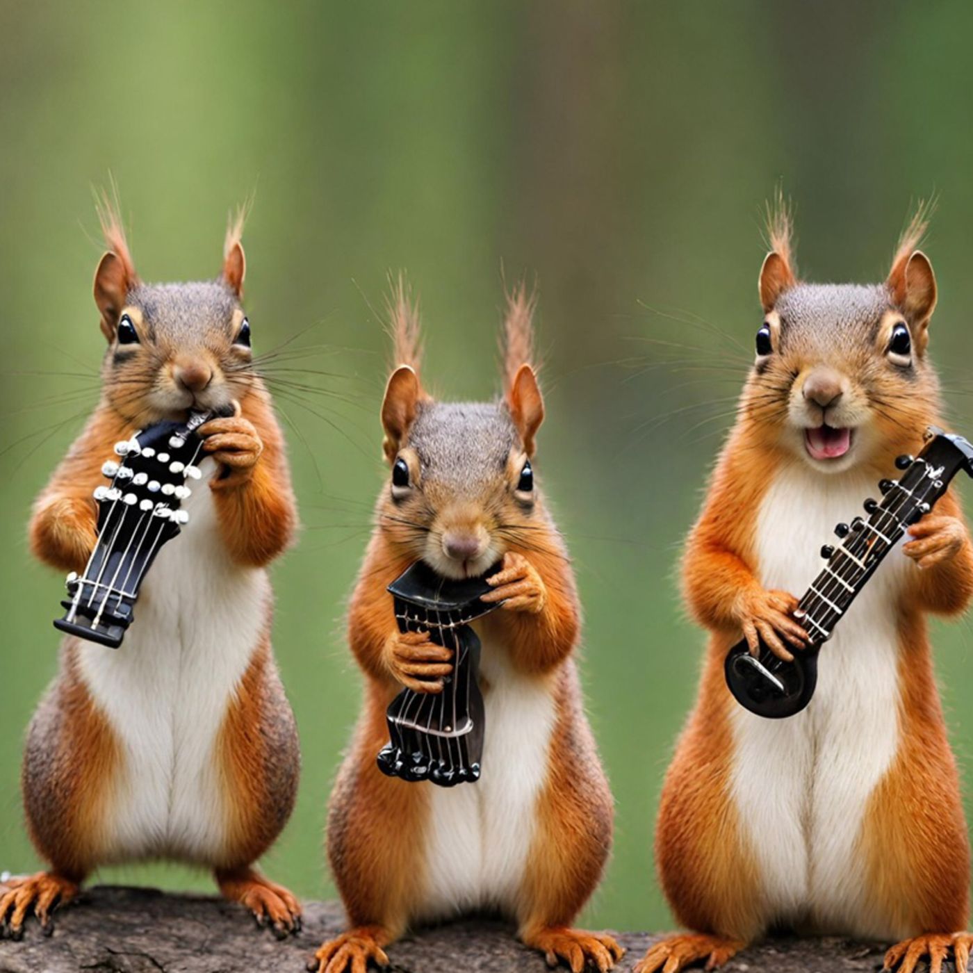 Las ardillas en la banda real