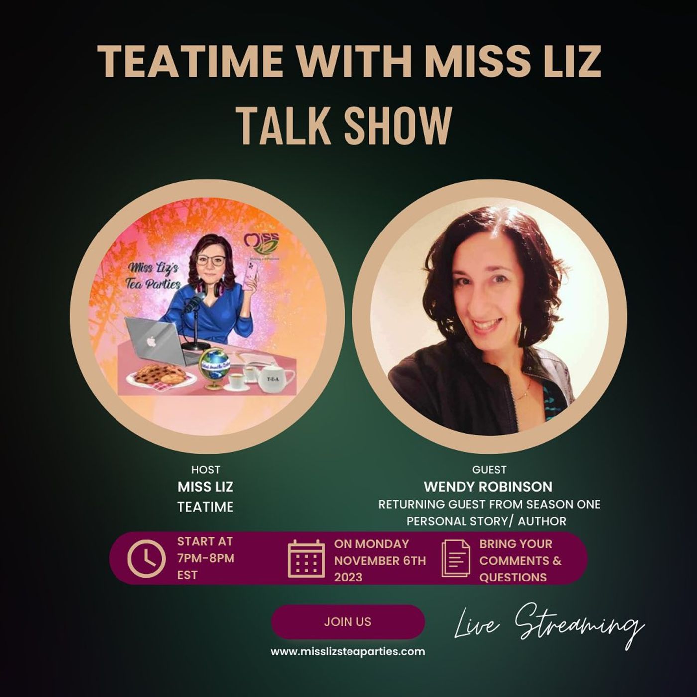 Teatime with Miss Liz