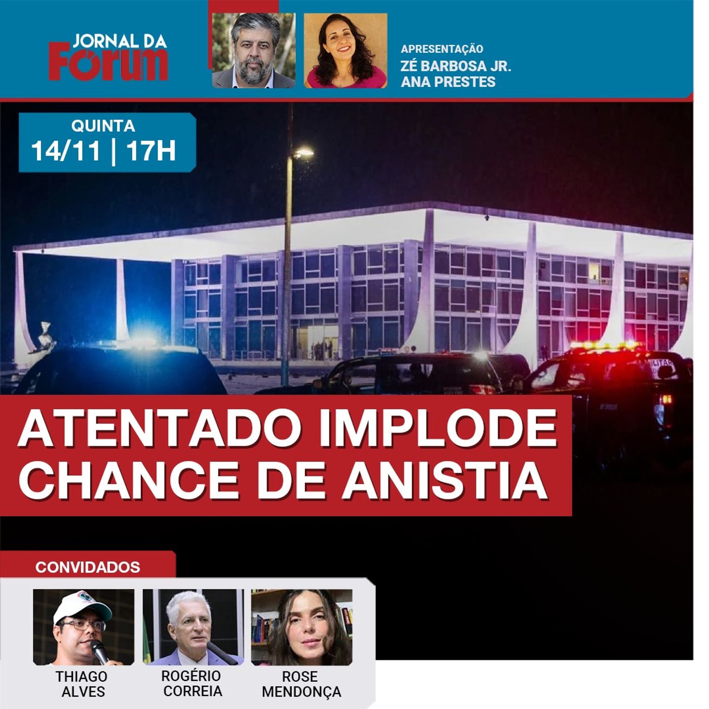 Atentado de bolsonarista na praça dos Três Poderes reacende debate sobre 8 de janeiro | 14.11.24 episode artwork