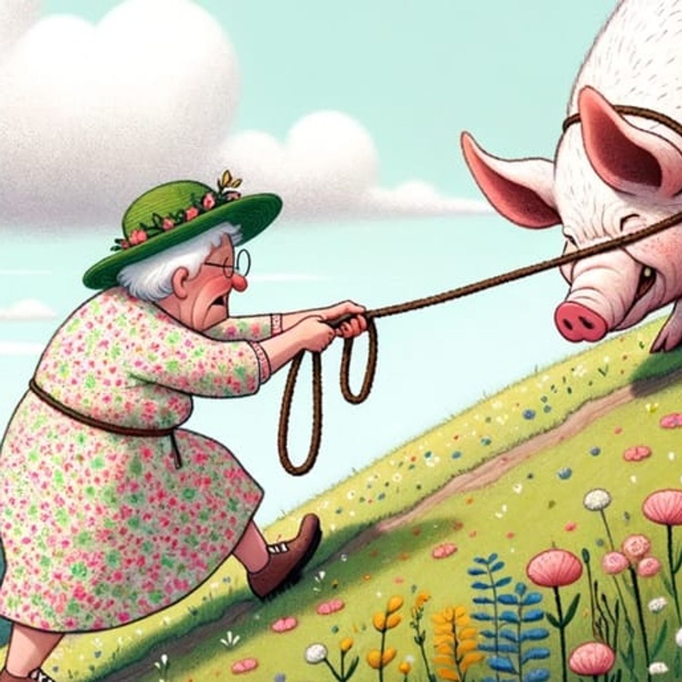 De Oude Vrouw en Haar Biggetje | Grappige Verhalen episode artwork