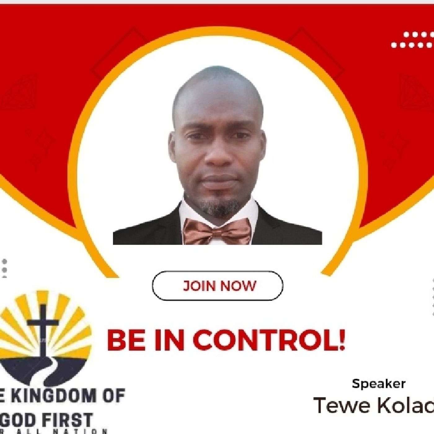 BE IN CONTROL!