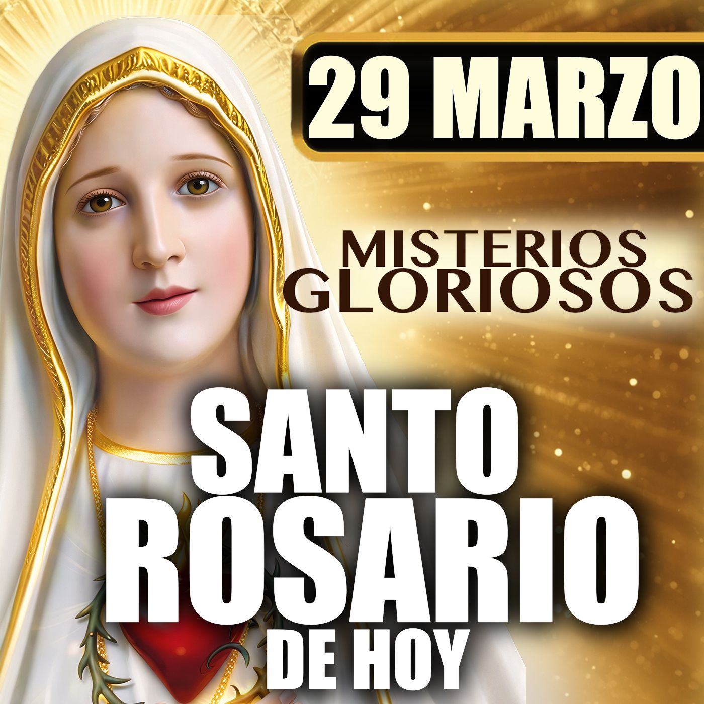 Santo Rosario de Hoy 🌹 Domingo de Ramos | Misterios Gloriosos | Rosario a la Virgen María