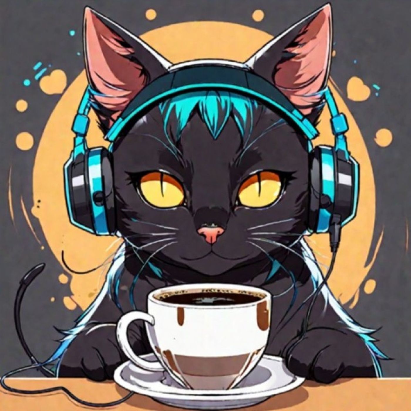 CAFÉ con GATO NEGRO - Videojuegos