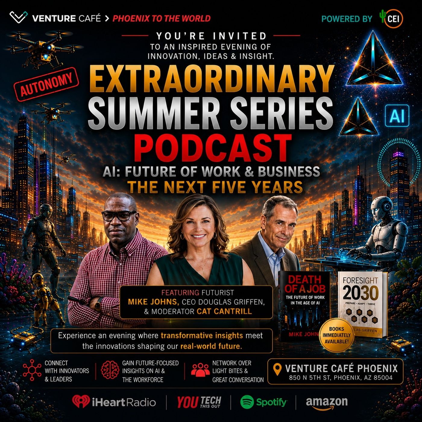 The Next Five Years: Futurist Mike Johns ft Douglas Griffen hosted by: Cat Cantrill episode artwork