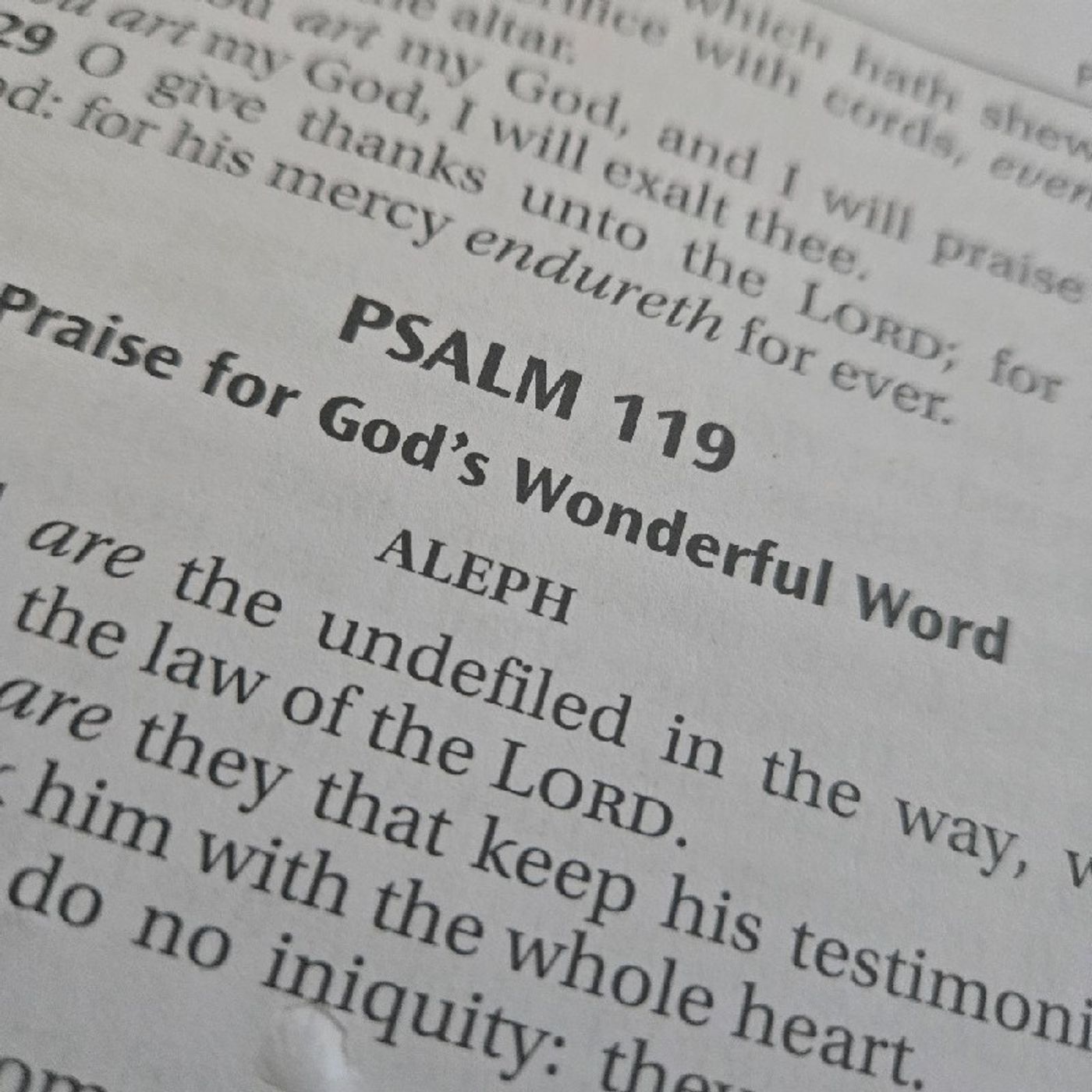 Episode 252 - Reading Psalm 119 (complete psalm)