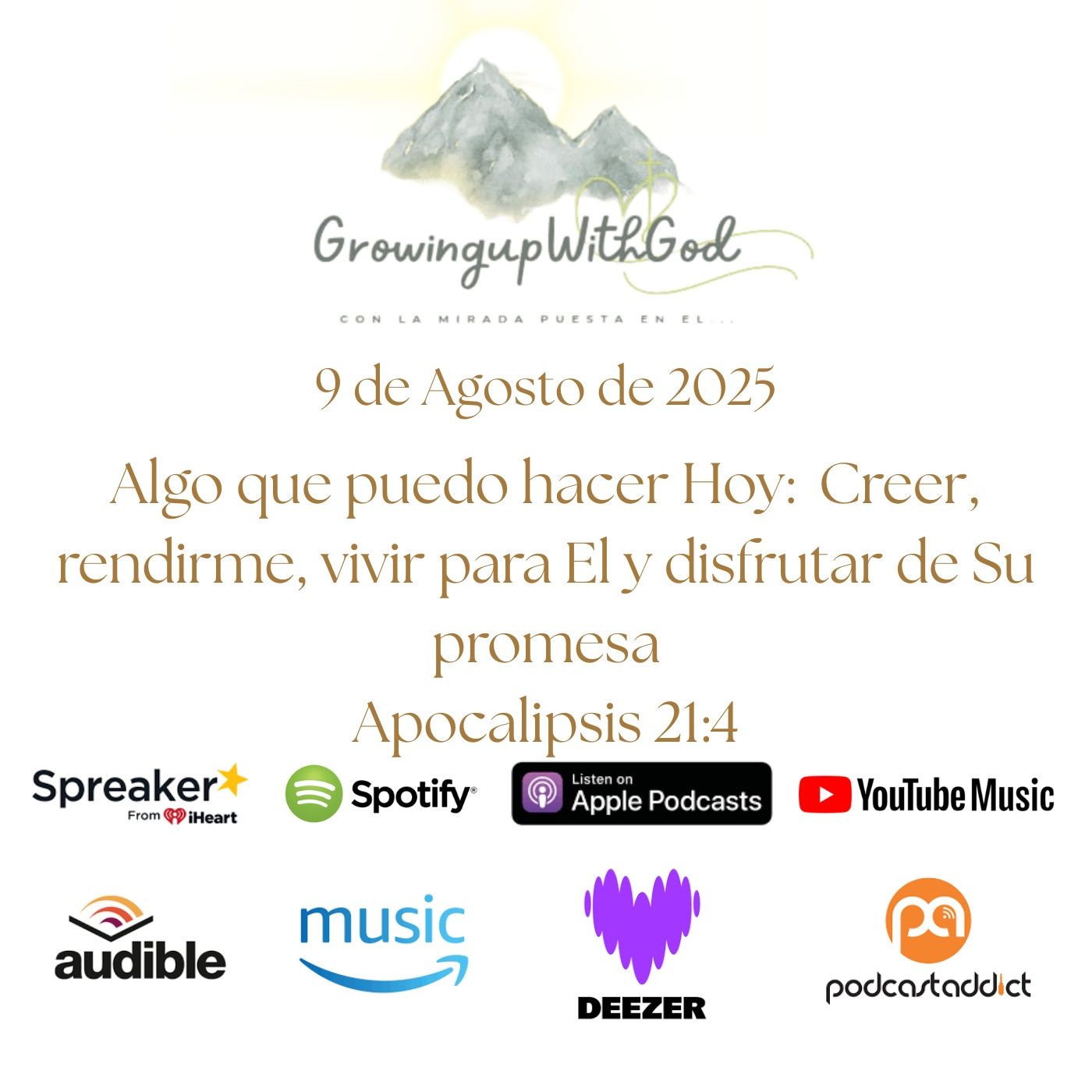 Growing Up With God (Creciendo Con Dios)