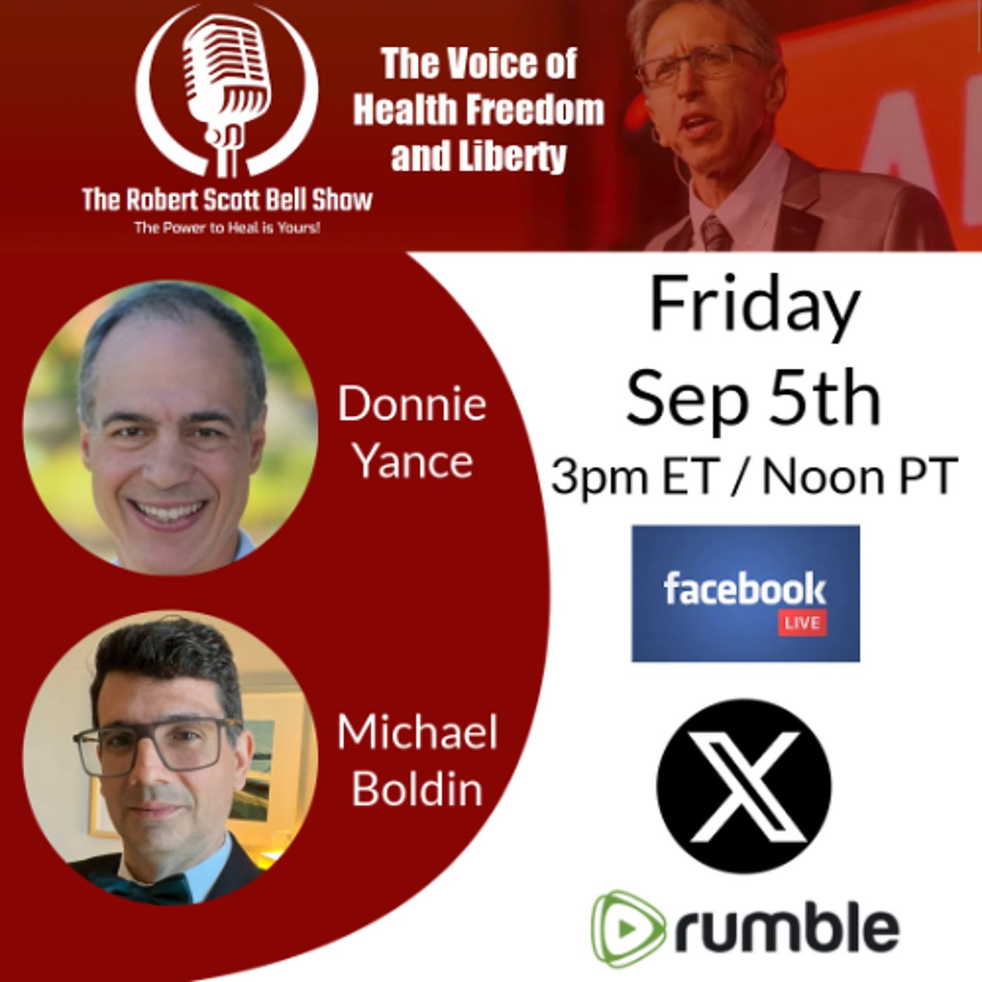 RFKs Trust Pledge, Donnie Yance, Ancient Healing, Colorado Jabs, Michael Boldin, Tenth Amendment Center - The RSB Show 9-5-25 episode artwork