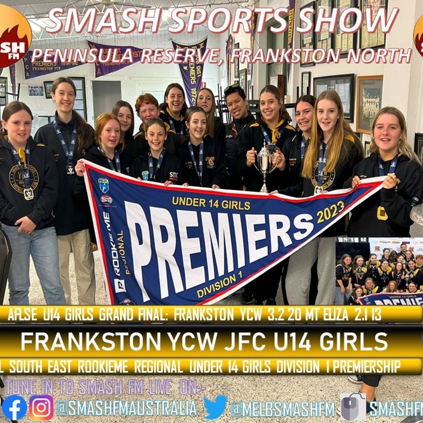 SSS10THYR: Frankston YCW JFC 2023 AFLSE Rookie Me Regional U14 Girls Division 1 Premiership Interviews 020923