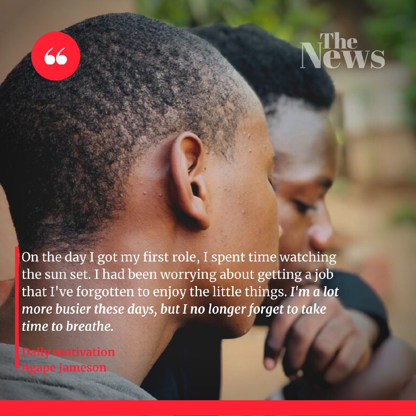 Daily motivation with agape