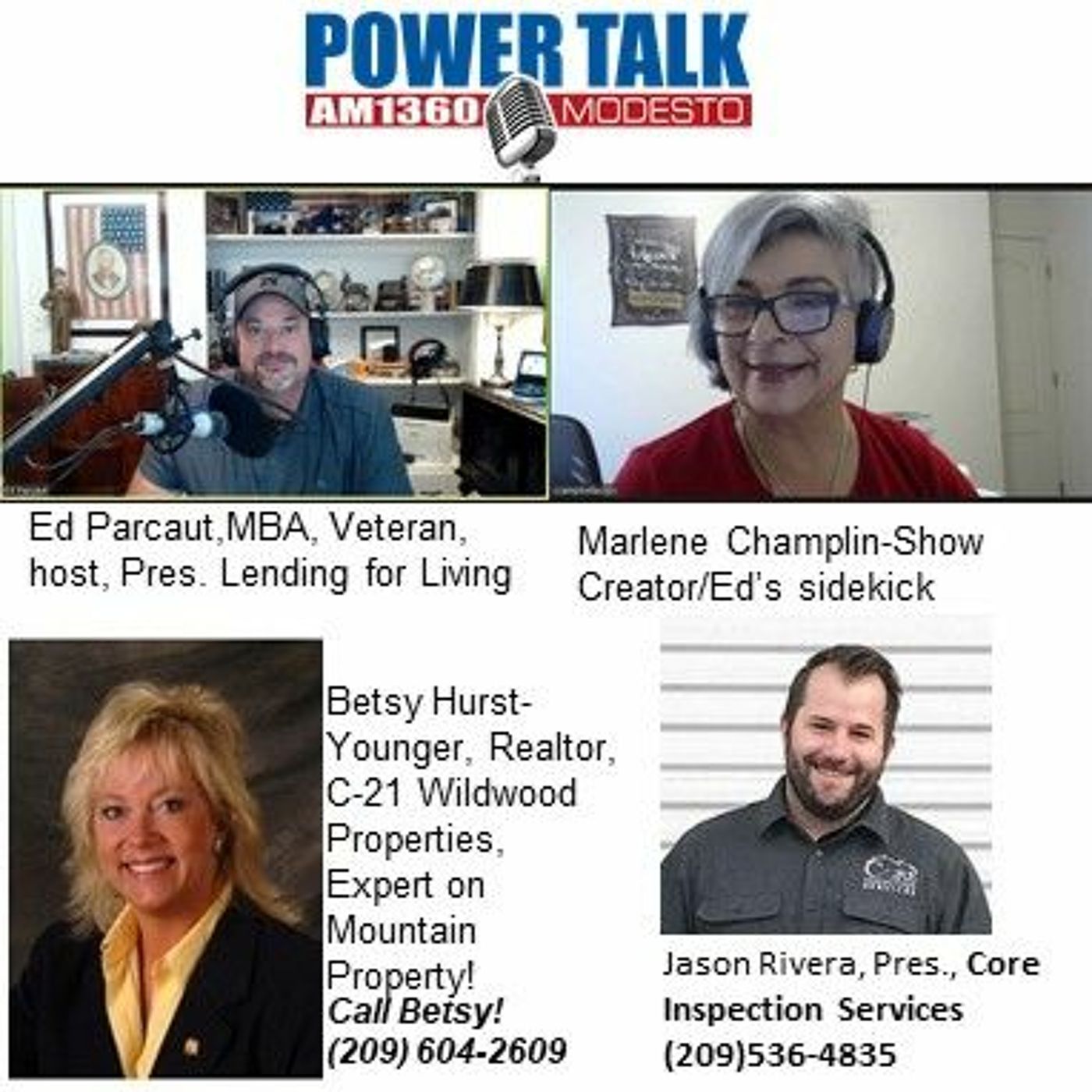 082920 Podcast Ed Marlene Betsy Hurst Younger Jason Rivera-Home Inspections