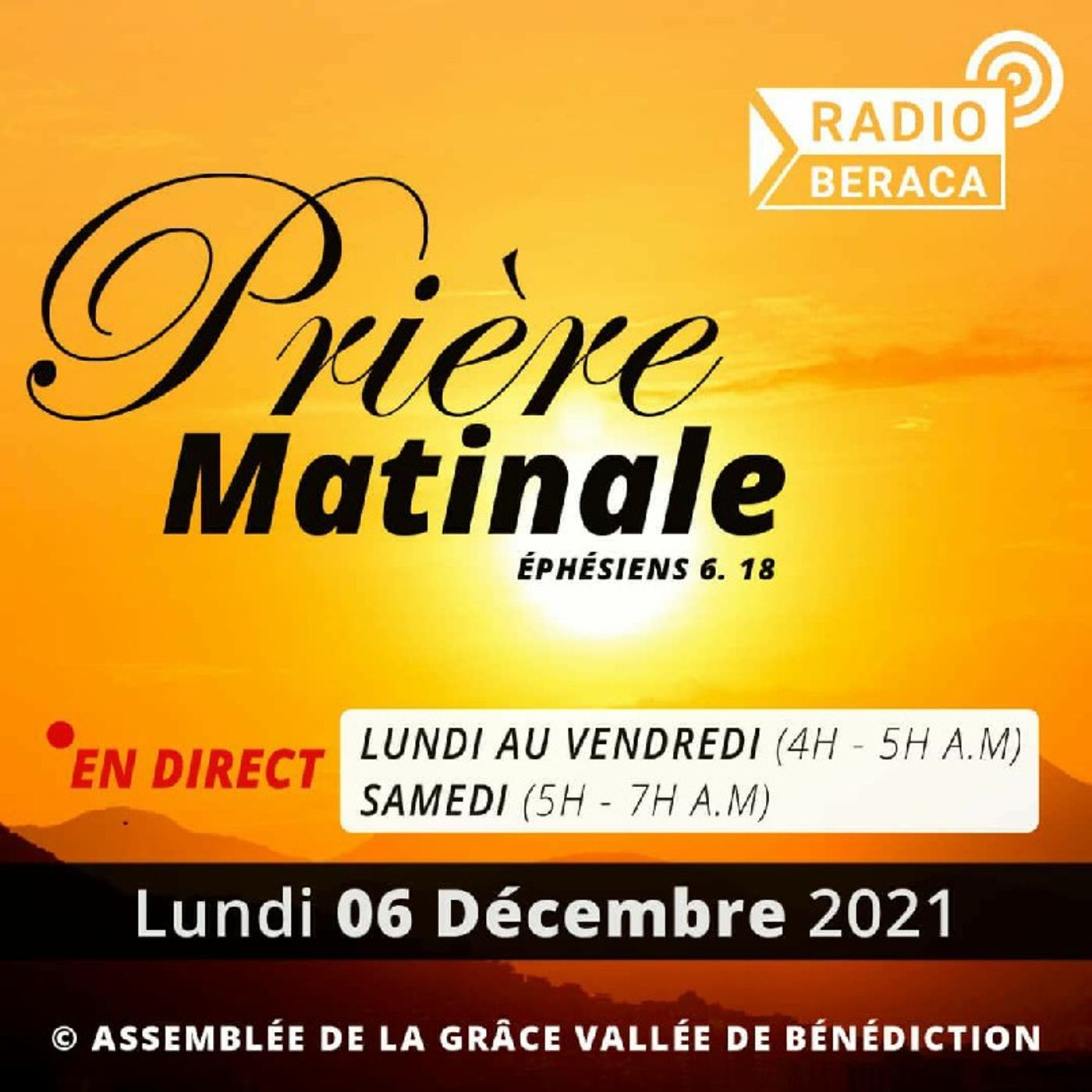Lundi 06 Décembre- Prière matinale episode artwork