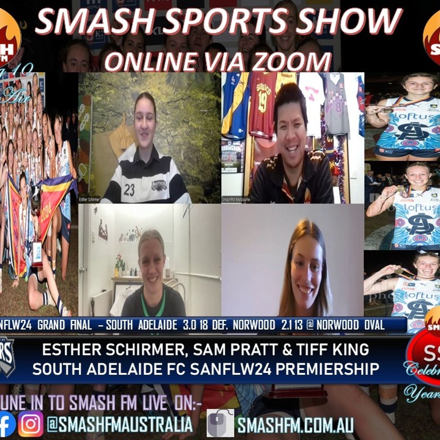 SSS10THYR: South Adelaide FC SANFLW24 Premiership Interviews 300724