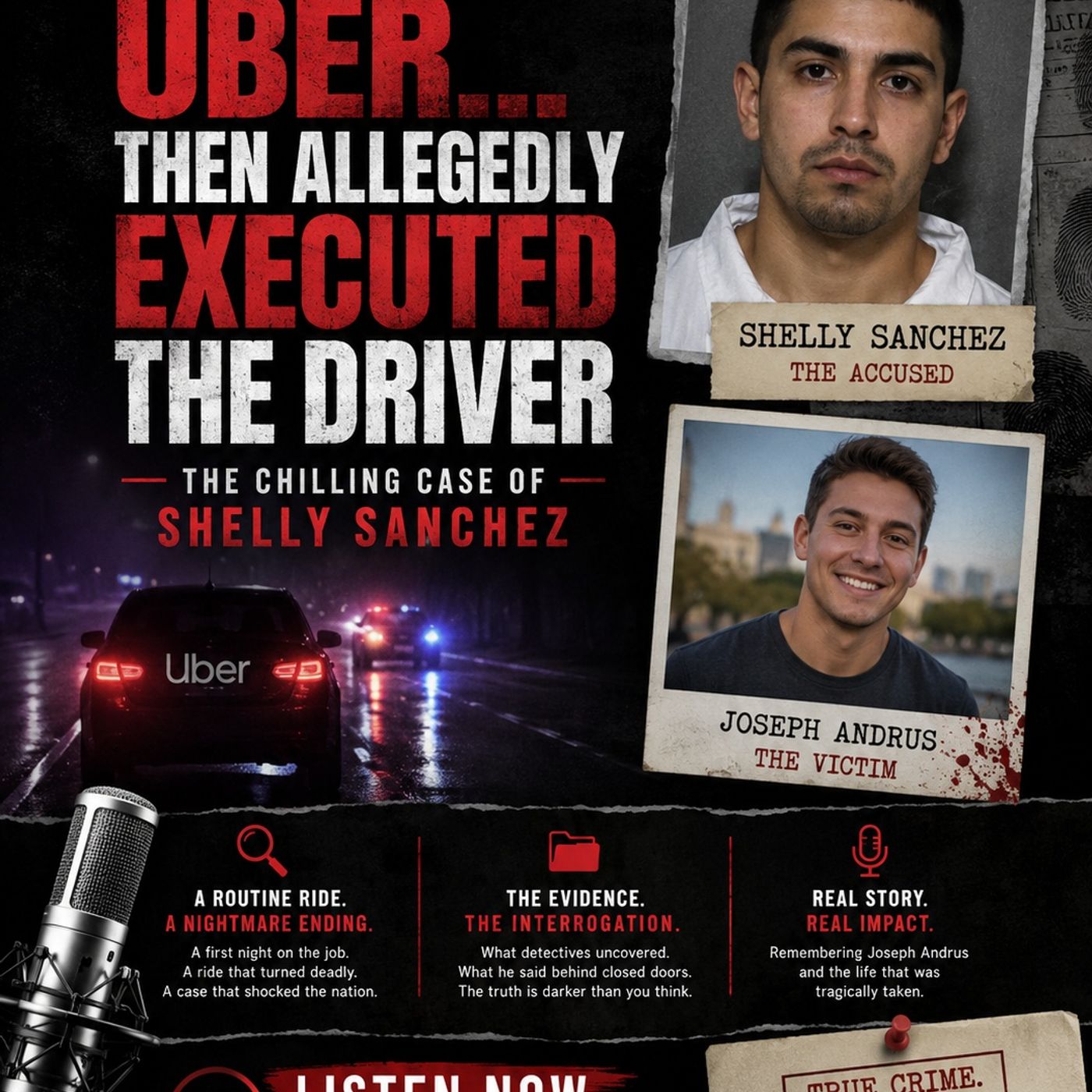 The Uber Ride That Became a Nightmare: The Chilling Case of Shelly Sanchez  Welcome back to the podcast. Today's story is one of the most di episode artwork