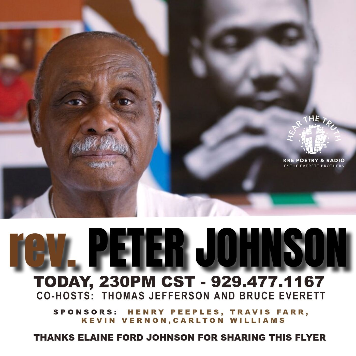 KRE POETRY AND RADIO - EP 104 (GUEST: REV PETER JOHNSON / PT 1) episode artwork