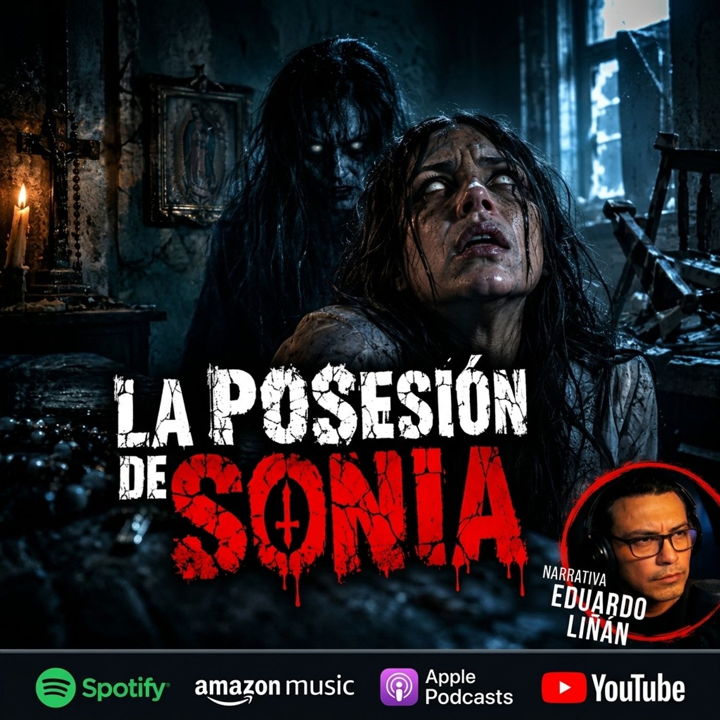 Portada de El HorrorCast de Eduardo Liñán