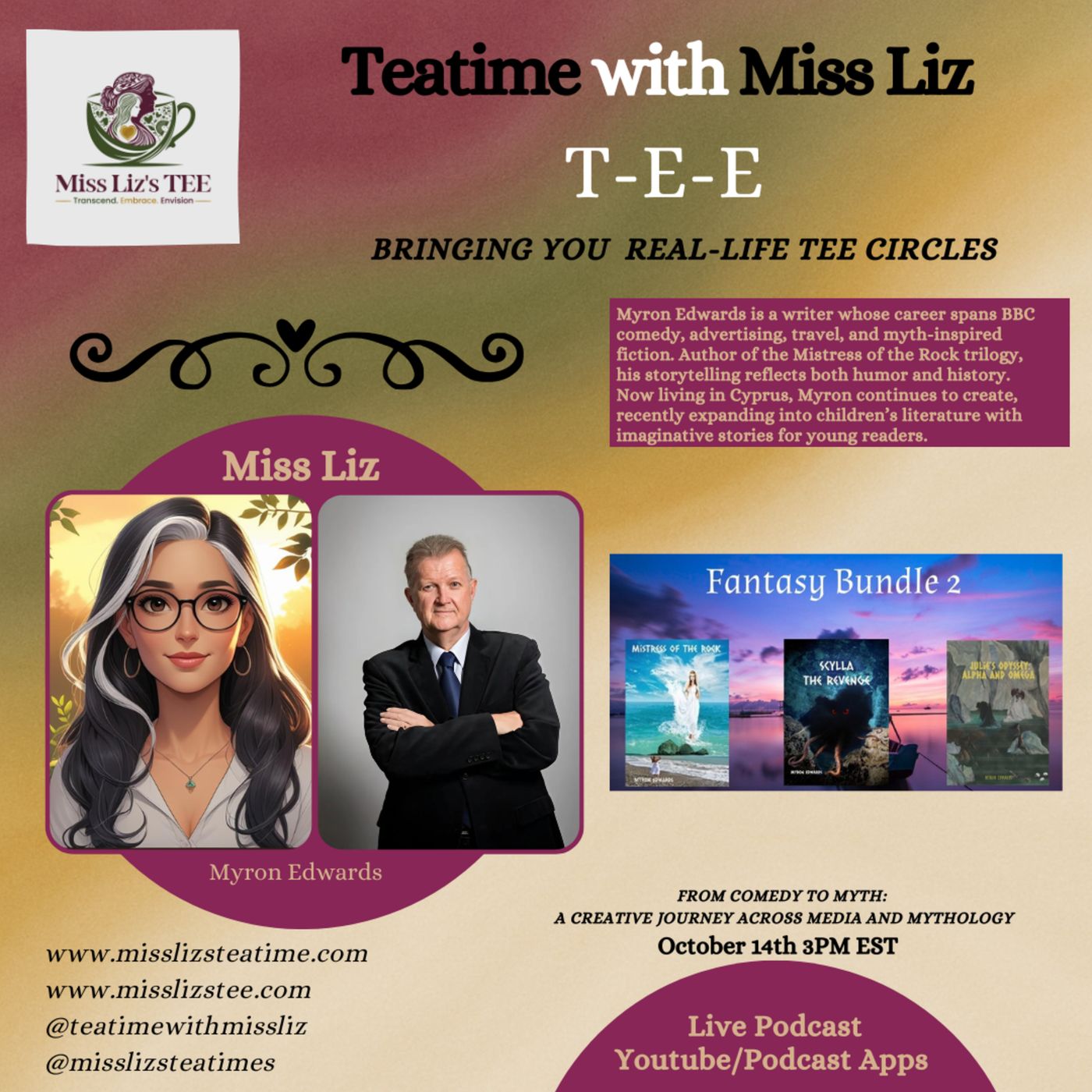 Miss Liz Serves Myron Edwards Comedy to Myth episode artwork