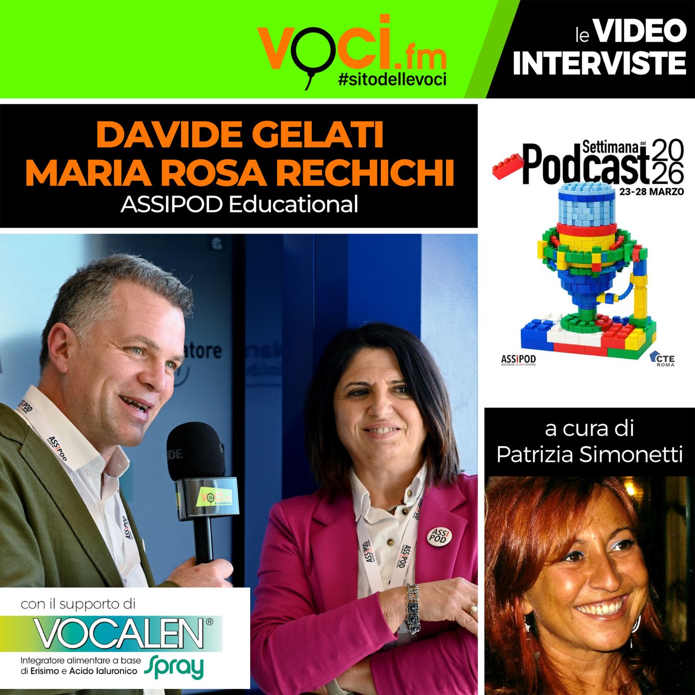 DAVIDE GELATI e MARIA ROSA RECHICHI su VOCI.fm (SETTIMANA DEL PODCAST 2026) - clicca play e ascolta l'intervista episode artwork