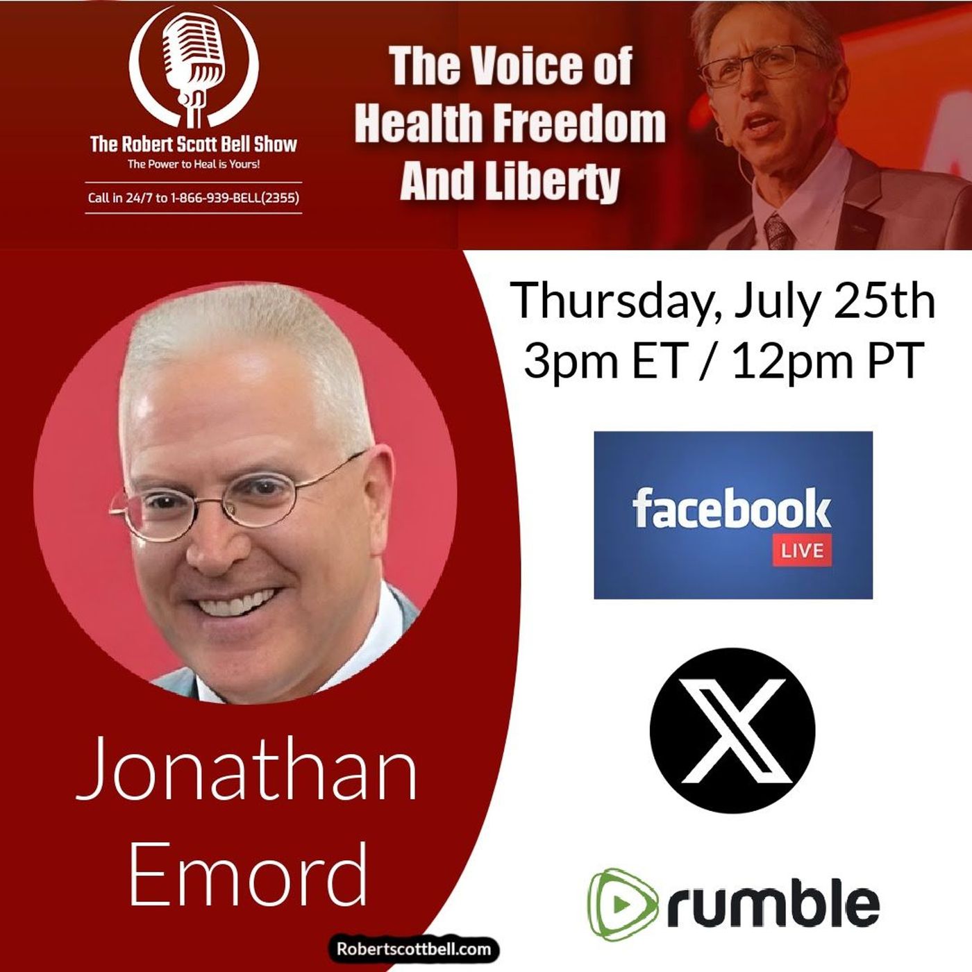 Jonathan Emord, ANH Announcement, Biden Speech, Kamala Exposed, Long COVID, PFAS - RSB Show 7-25-24 episode artwork
