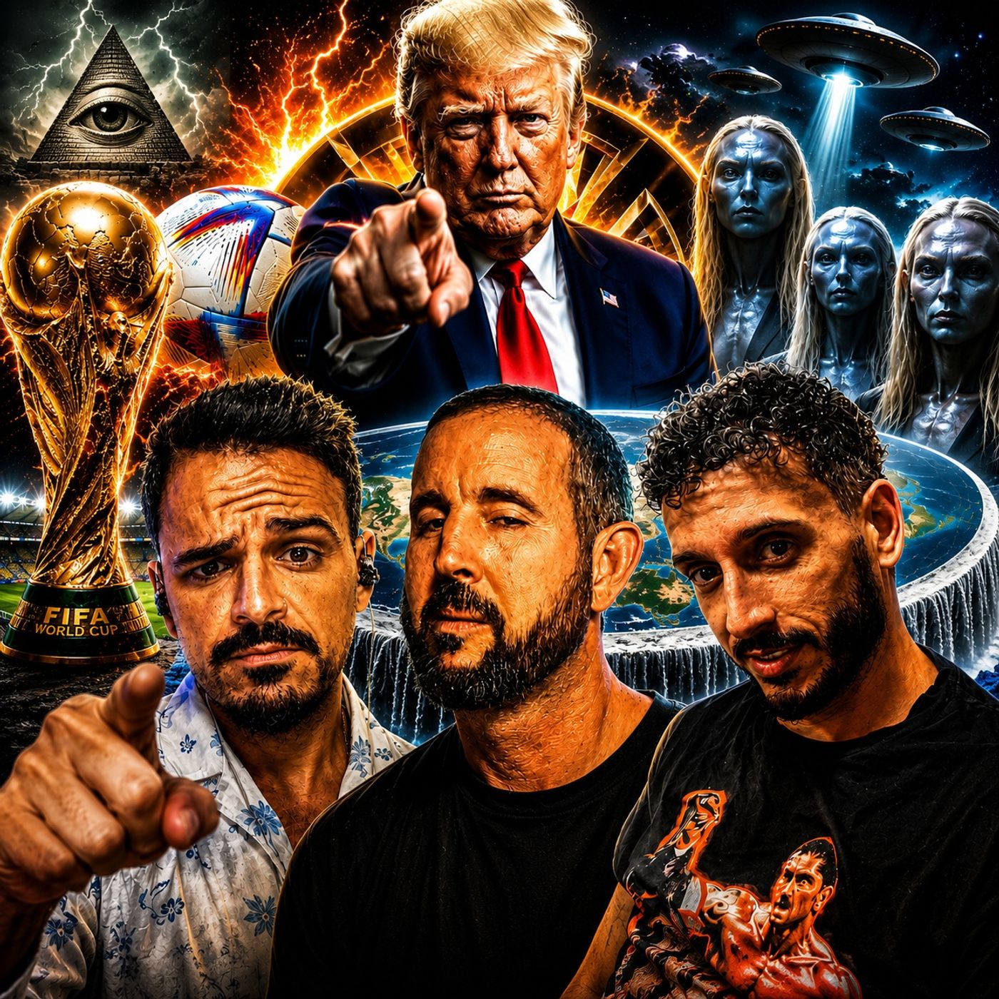Trump Predictions, Flat Earth, Rigged World Cup & Aliens from Arcturus | Neph 2 America — Nephilim Death Squad cover