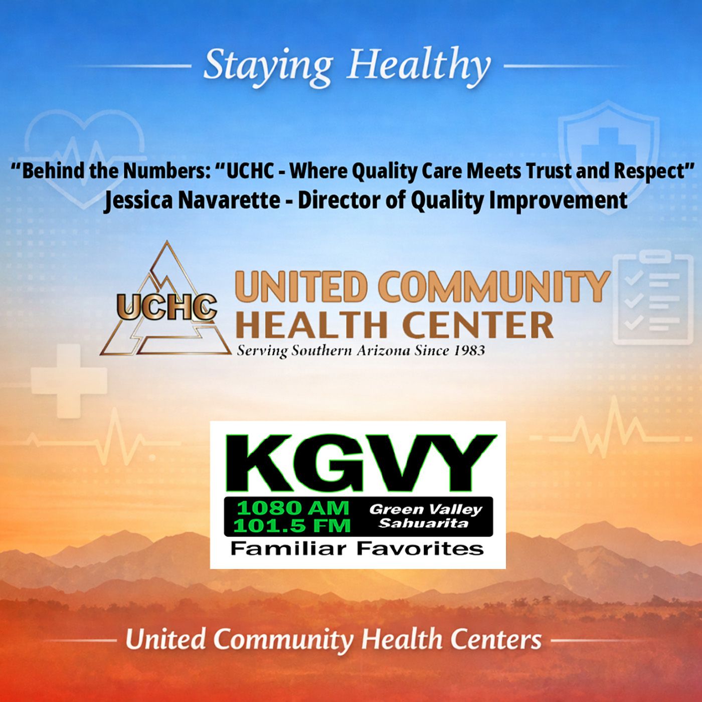KGVY Health Matters - “Behind the Numbers: “UCHC - Where Quality Care Meets Trust and Respect” (Aired 03/18/2026) episode artwork