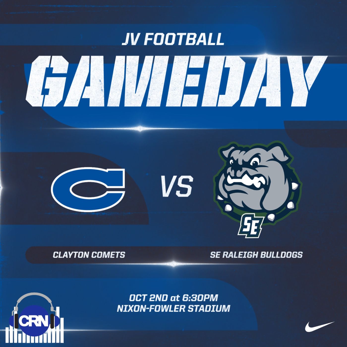 Conference Football Southeast Raleigh Bulldogs VS Clayton JV Comets