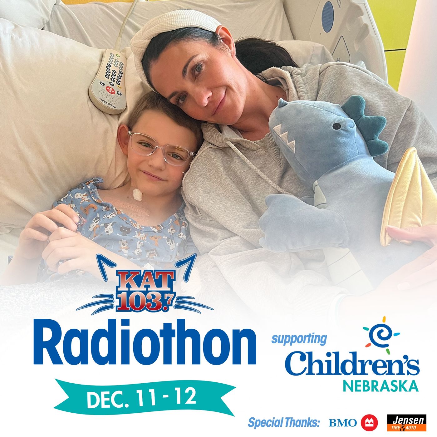 Kat 103.7 Radiothon for Children's Nebraska: Hudson with His Parents Chelsey and Mark episode artwork