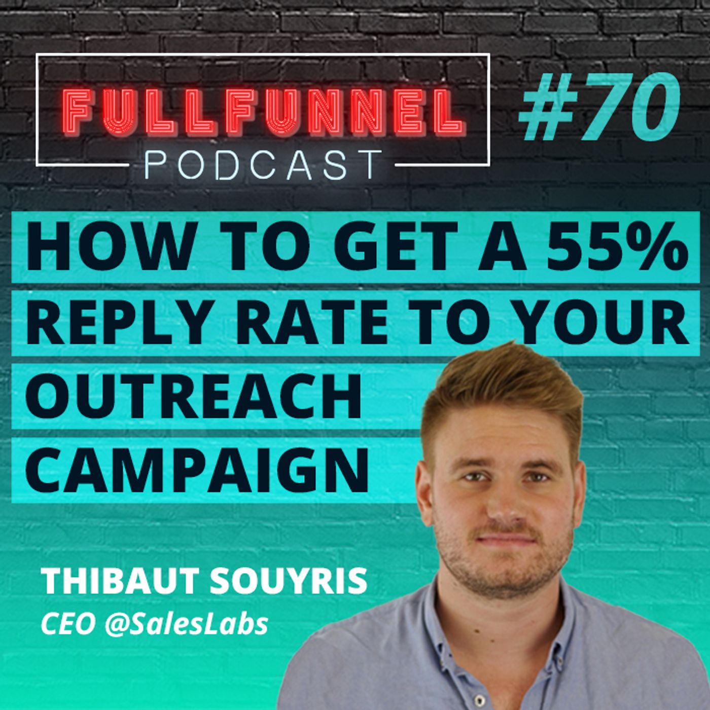 Episode 70: Hands-On LinkedIn Prospecting. How to get a 55% reply rate with Thibaut Souriys