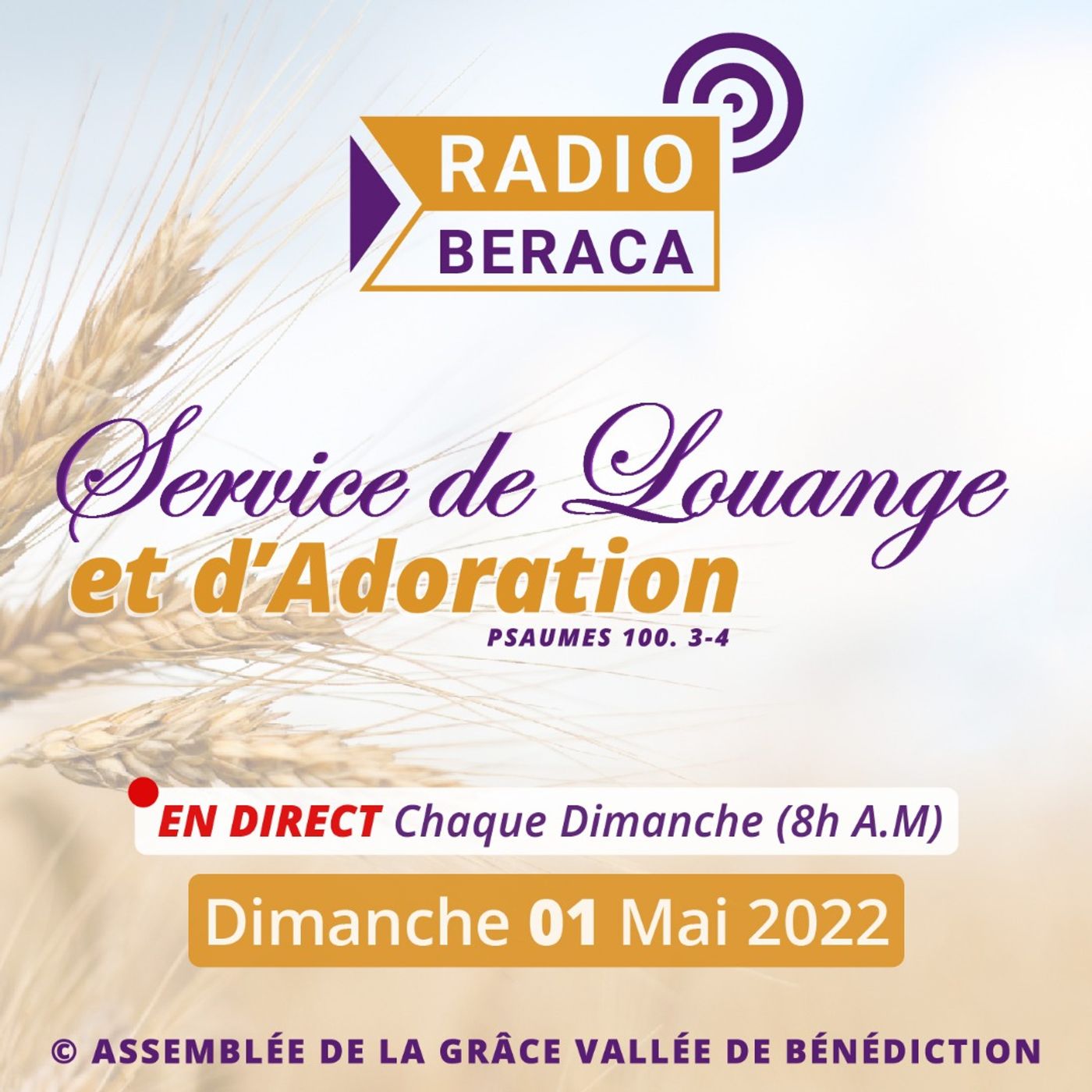 Dimanche 01 mai 2022.- Service de louange et d'adoration episode artwork