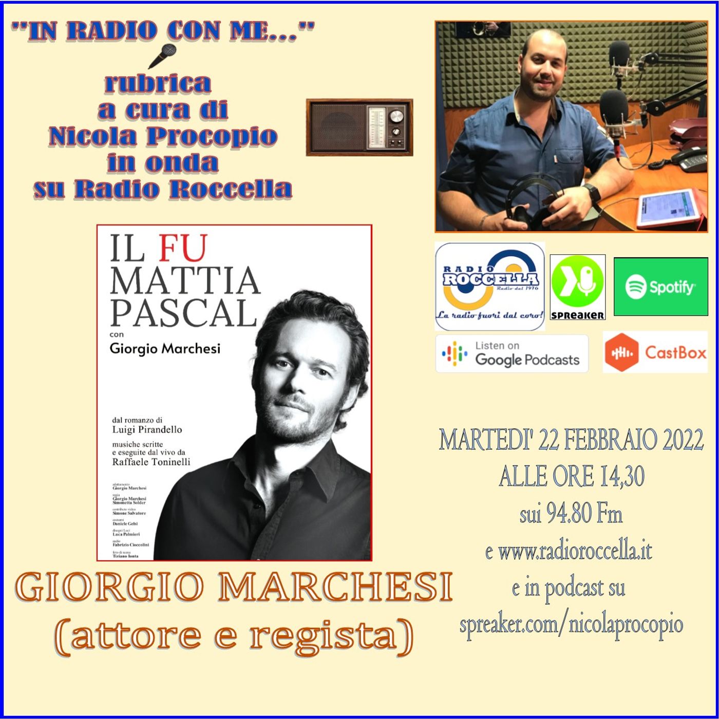 In Radio con me - Intervista a Giorgio Marchesi 22-02-2022 episode artwork