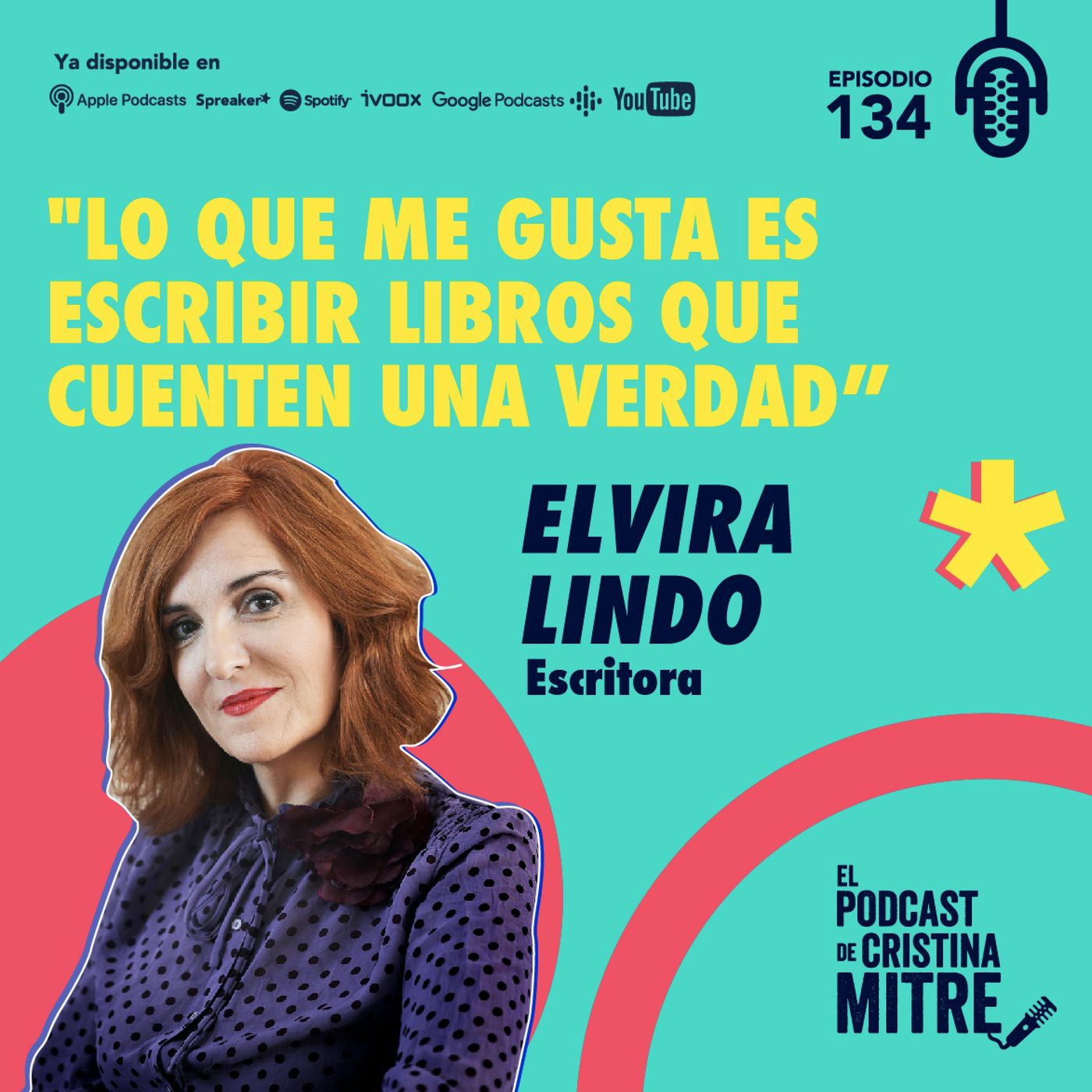 "Lo que me gusta es escribir libros que cuenten una verdad", Elvira Lindo. Episodio 134.