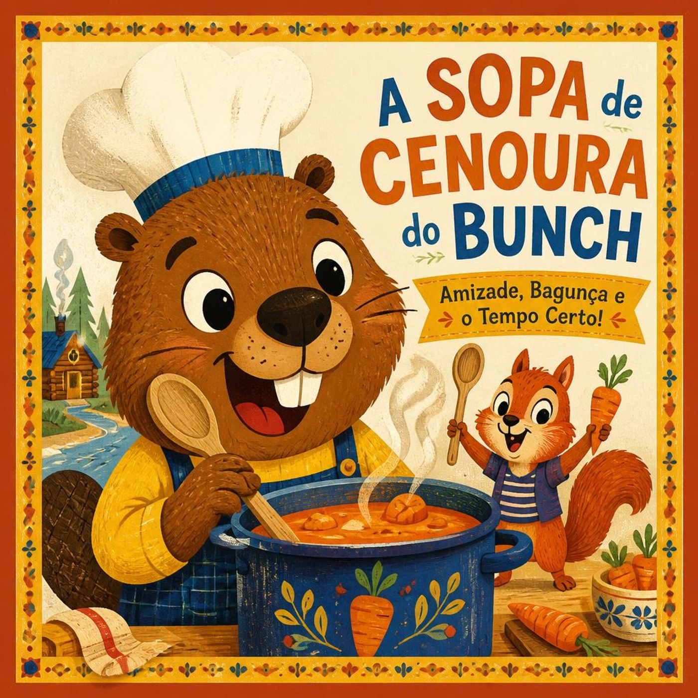 O Castor Bunch e o Segredo da Sopa de Cenoura ｜ Conto infantil