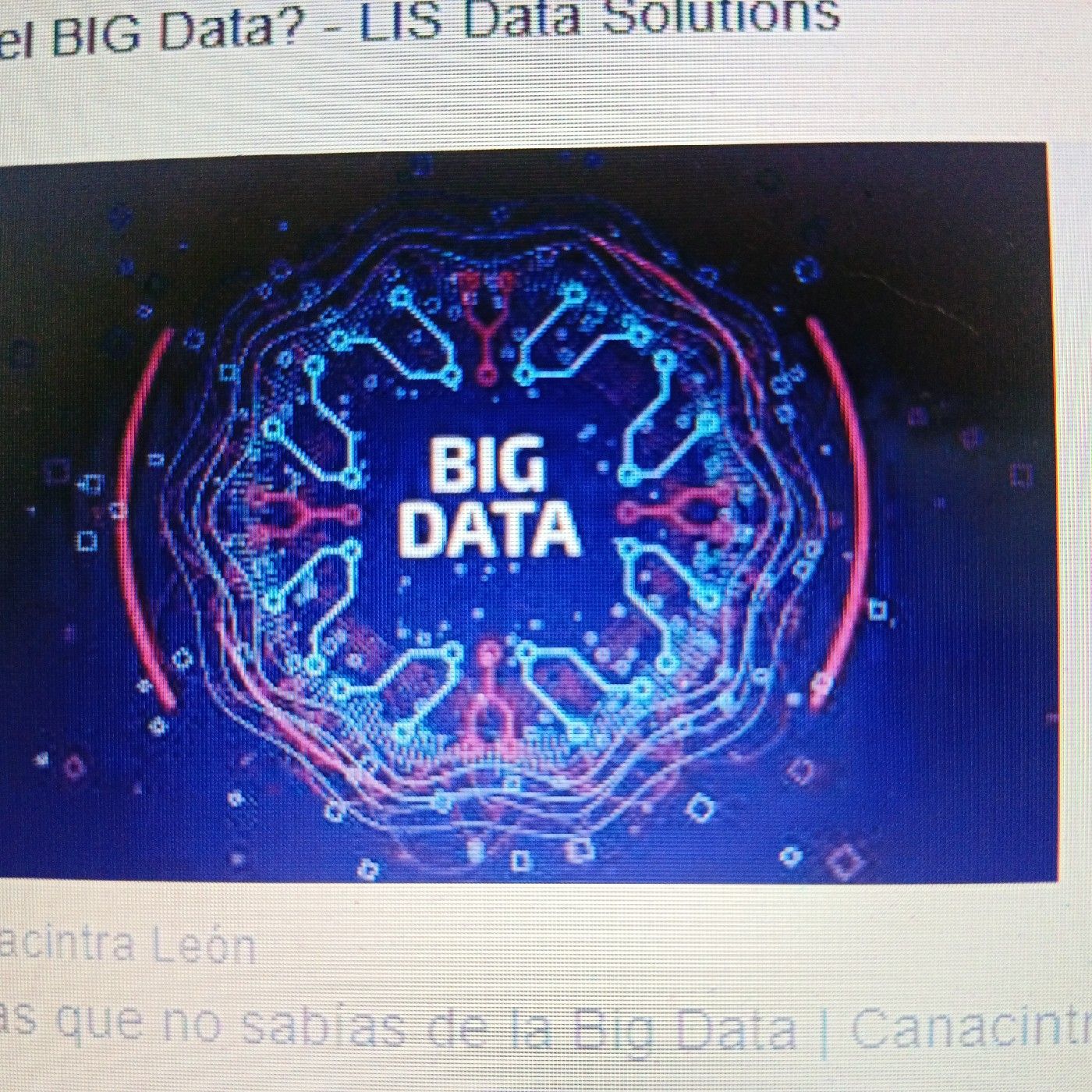 Big Data: Educación