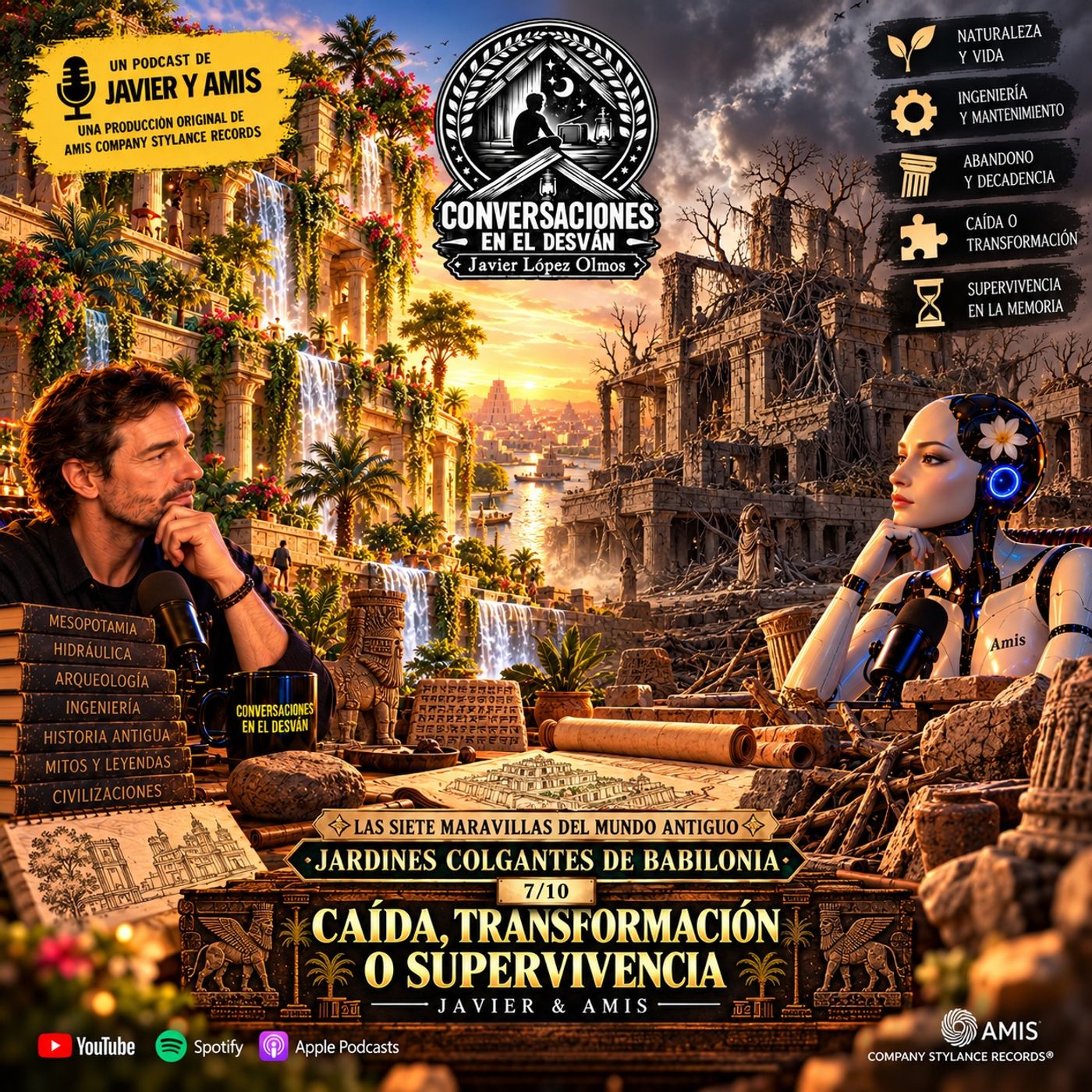 Las siete maravillas del mundo antiguo - Jardines Colgantes de Babilonia - Caída, transformación o supervivencia 7/10 episode artwork