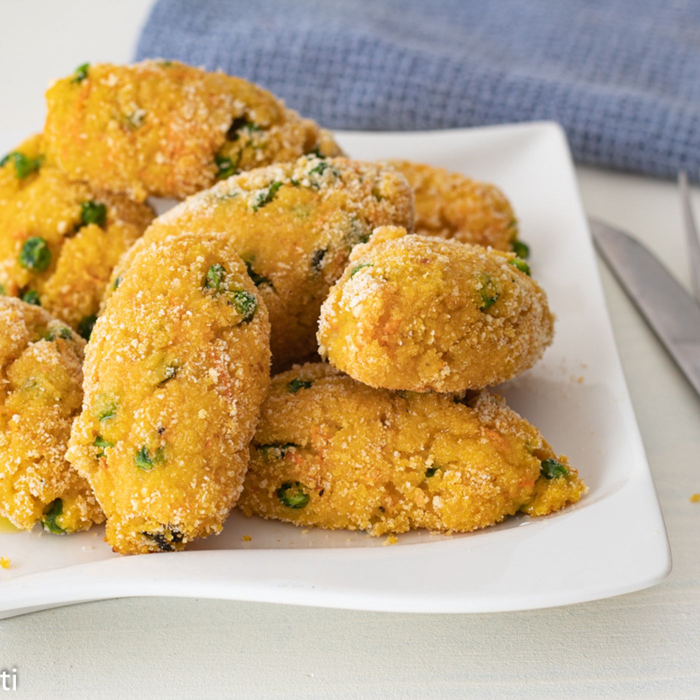 Crocchette di Cous Cous con piselli