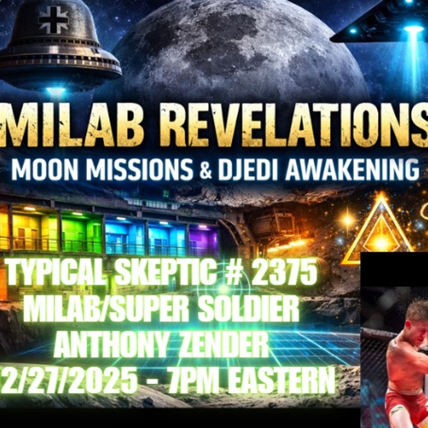 MILAB Abductions, SSP & Moon Missions - Anthony Zender - Typical Skeptic Podcast #2375 episode artwork