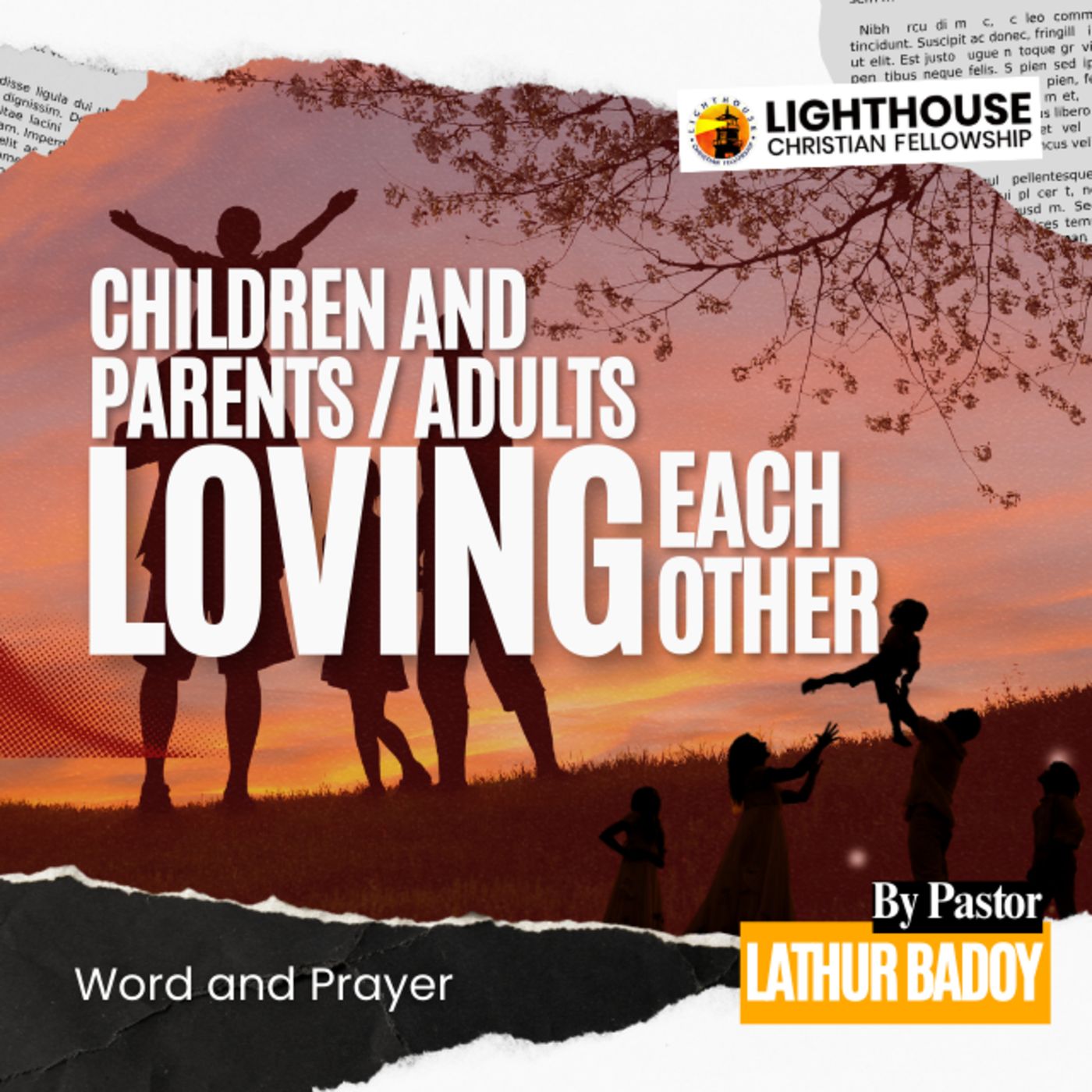 Children and Parents or Adults Loving Each Other by Ps Lathur Badoy