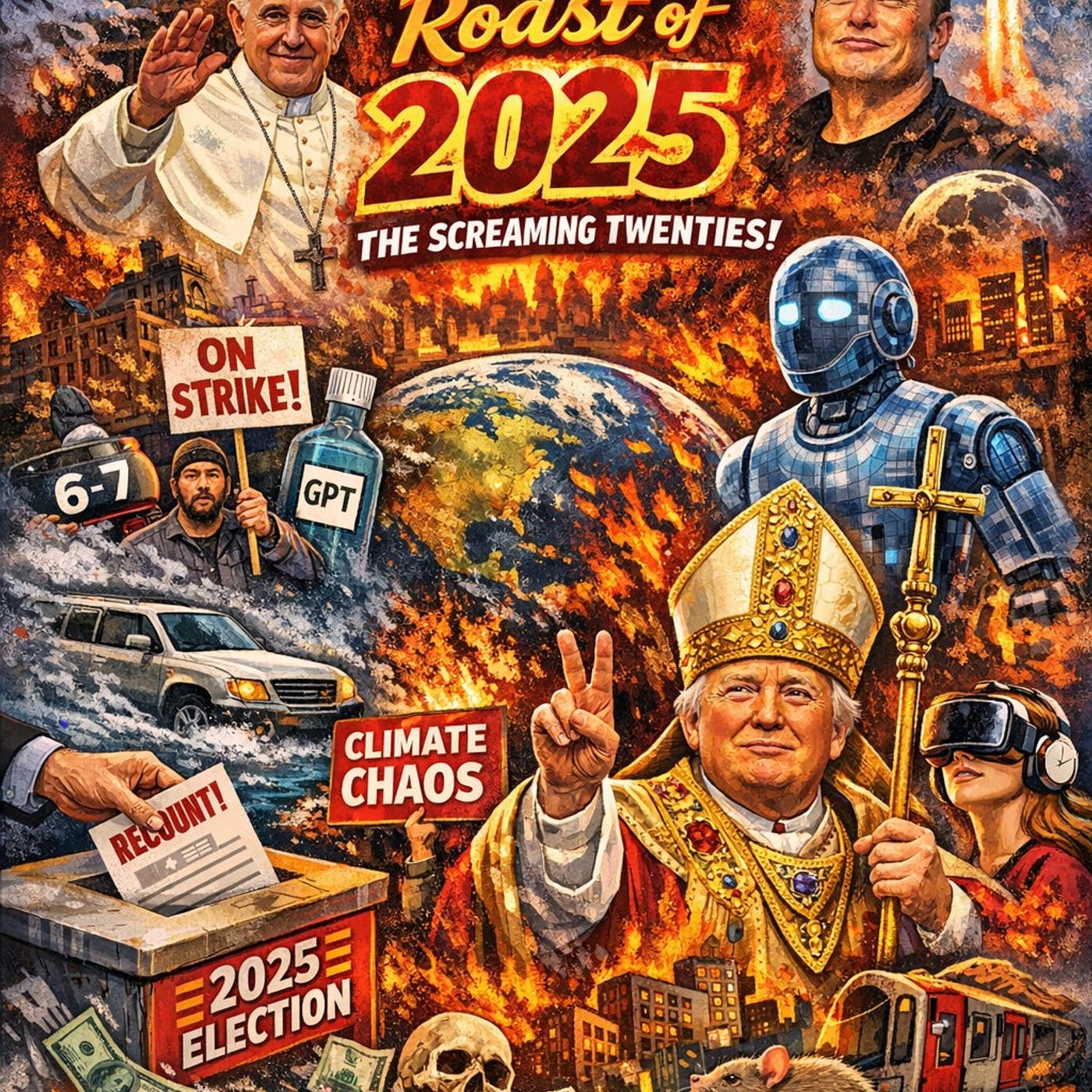 Bree Kalhorn on roasting 2025: Papal bling, Grok, Luigi Mangione, Louvre heist & Nic Cage